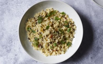 Couscous with Lentils and Golden Rasins