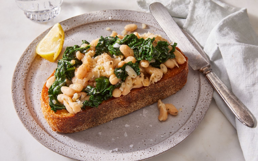 White Bean & Kale Toast with Herbes de Provence (Food52)