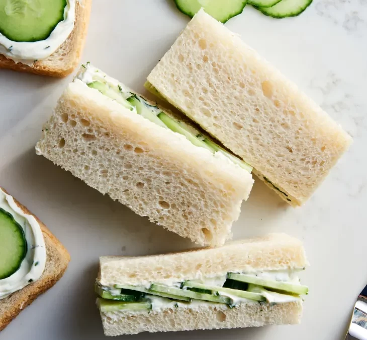 Cucumber Tea Sandwiches with Herby Cream Cheese (TheKitchn)