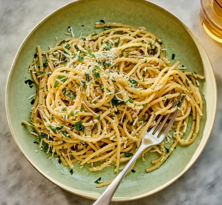 Spaghetti with Mizithra Cheese and Browned Butter (TheKitchn)