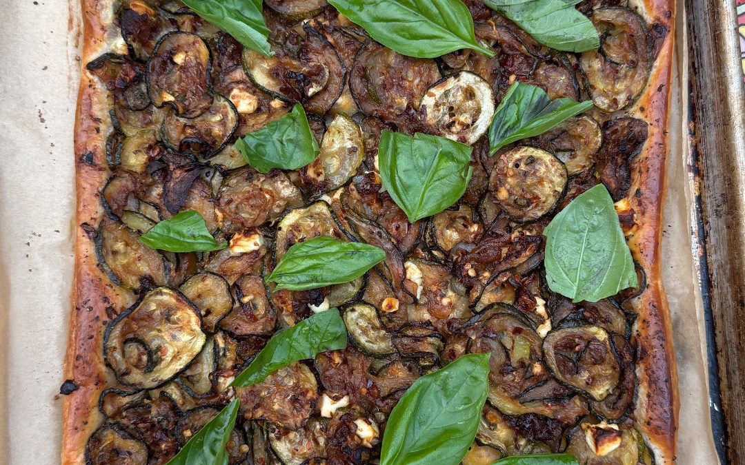 Bagoong Roasted Zucchini Tart