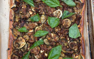 Bagoong Roasted Zucchini Tart