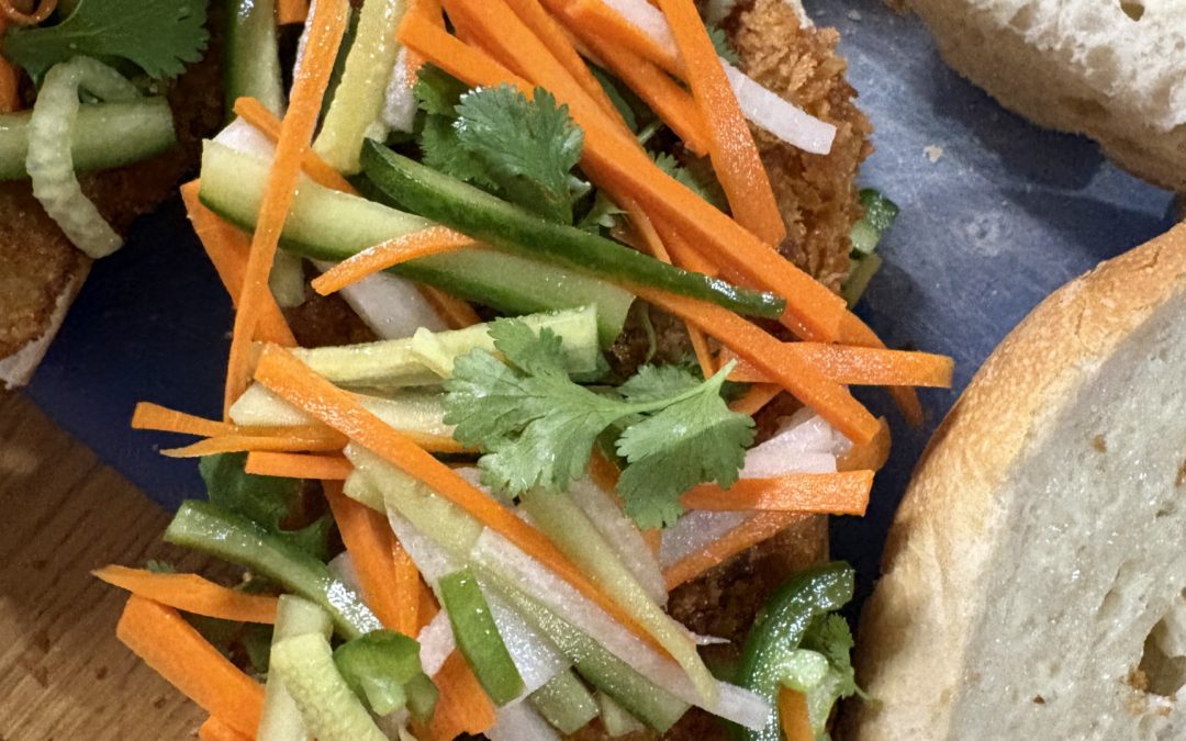 Turmeric Fish Cutlet with Bahn Mi Slaw