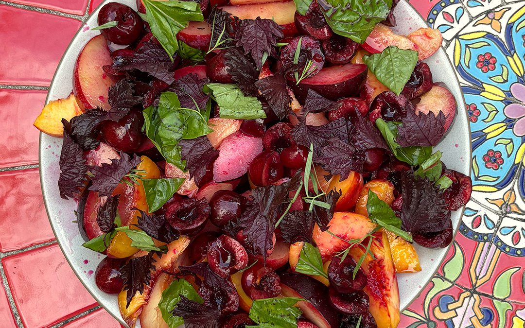 Stonefruit and Shiso Salad