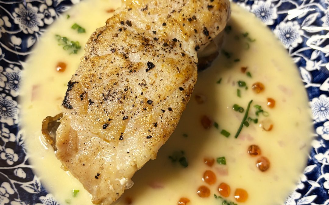 Beurre Blanc with Caviar (or Smoked Trout Roe)